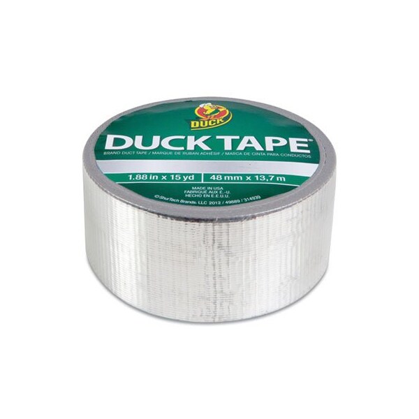Shurtech Brands Colored Duct Tape, 3in Core, 1.88in X 10 Yds, Chrome 280621 - main